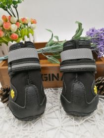 Pet shoes wear dog shoes (Option: black-4)